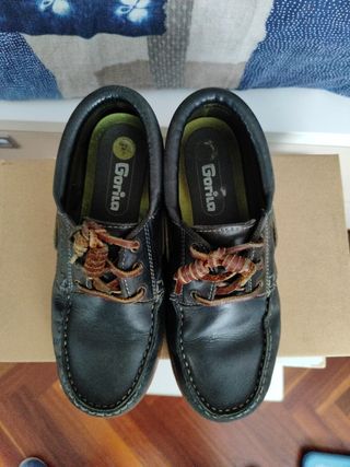 Zapatos náuticos Gorila azules, talla 37