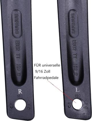 Manivela Prowheel bicicleta MTB