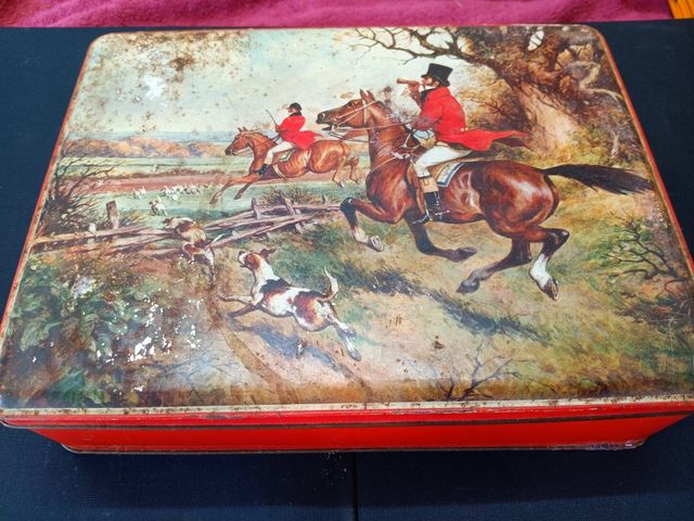 Caja metalica vintage galletas