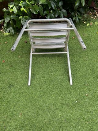 Sillas aluminio jardín