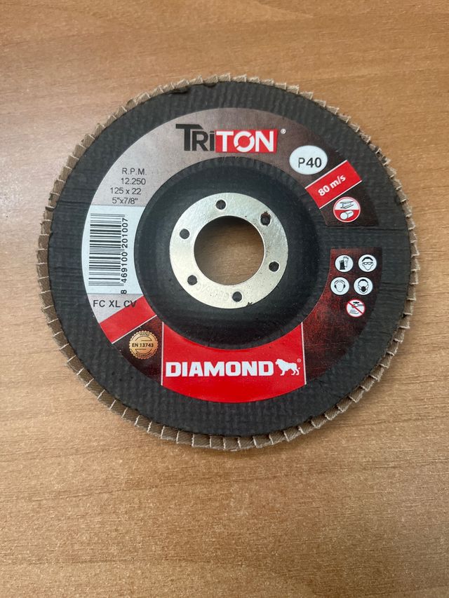 Disco diamante Tritón P40 125x22mm