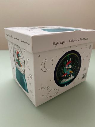 Bola Nieve Avión con luz de colores