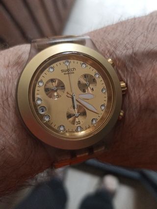 Orologio Swatch Irony Diaphane in oro