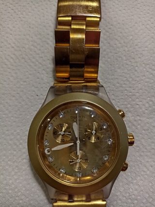 Orologio Swatch Irony Diaphane in oro