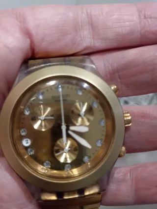 Orologio Swatch Irony Diaphane in oro