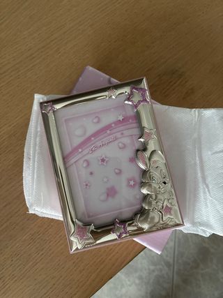 Cornice Argento Nascita Bambina