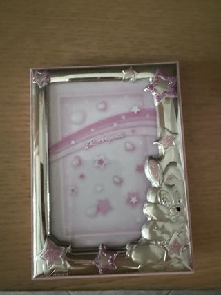 Cornice Argento Nascita Bambina