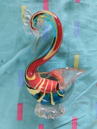 Cigno in vetro di Murano