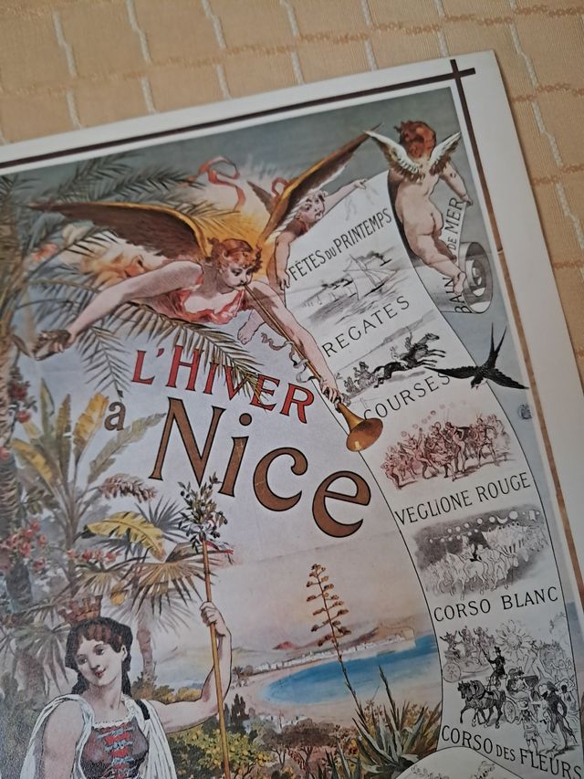 Lámina Antigua L'Hiver à Nice