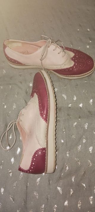 Zapatos Oxford Rosa-Morado