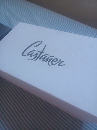 Sandalias Castañer beige, usado 1 vez