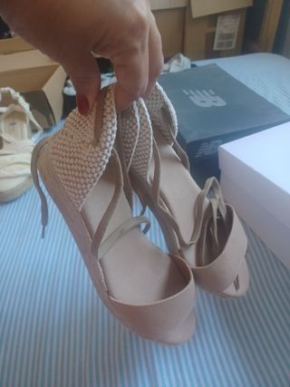 Sandalias Castañer beige, usado 1 vez