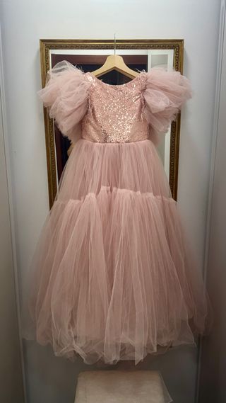 Vestido niña rosa - fiesta