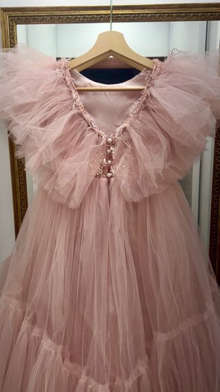 Vestido niña rosa - fiesta