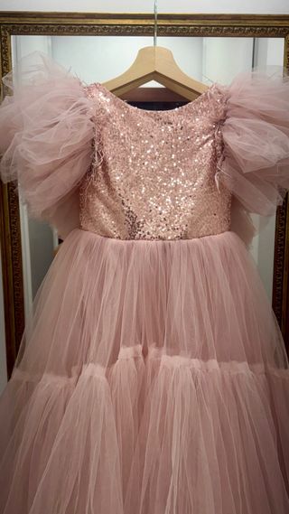 Vestido niña rosa - fiesta