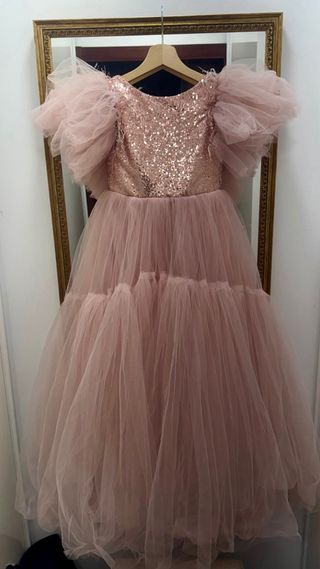 Vestido niña rosa - fiesta