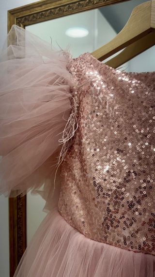 Vestido niña rosa - fiesta