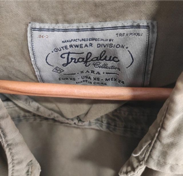 Chaqueta Trafaluc verde militar