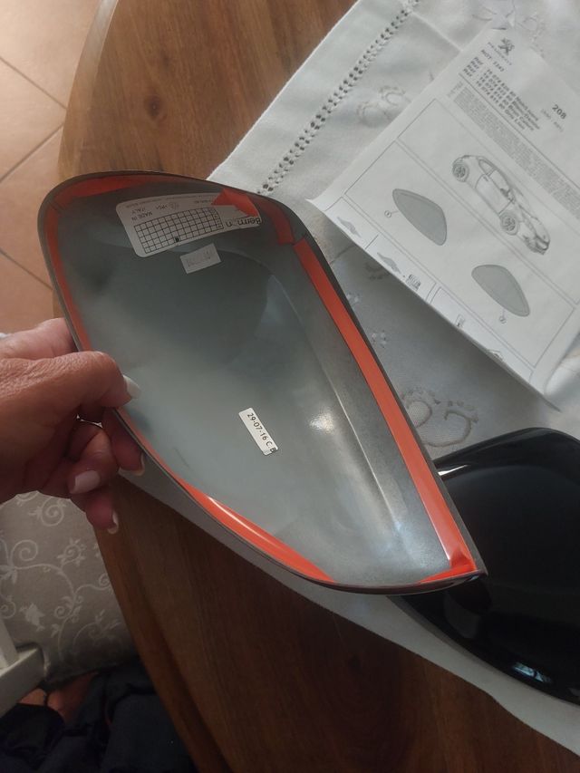 Calotte Specchietti Peugeot 208 - Nere