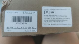 Sifón de lavabo oro cepillado