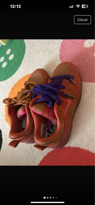 Nike Low Disrupt - Scarpe Marroni e Rosse