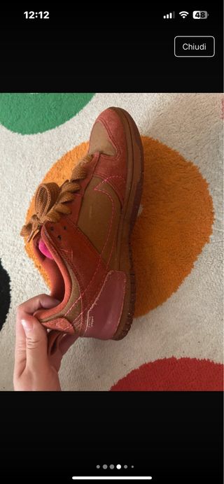 Nike Low Disrupt - Scarpe Marroni e Rosse