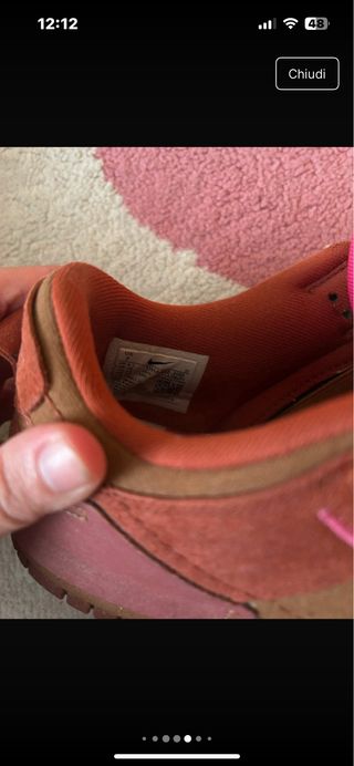 Nike Low Disrupt - Scarpe Marroni e Rosse