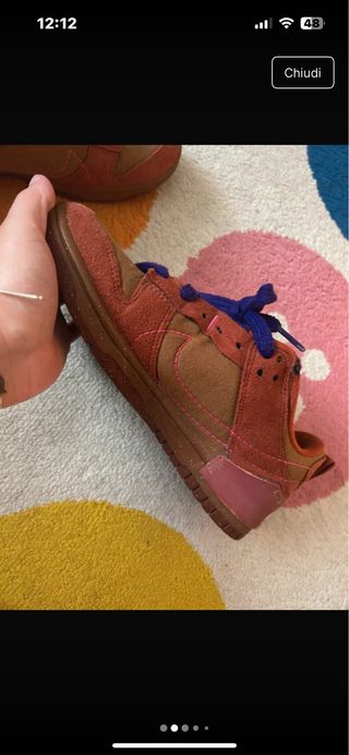 Nike Low Disrupt - Scarpe Marroni e Rosse