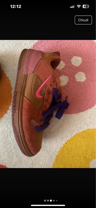 Nike Low Disrupt - Scarpe Marroni e Rosse