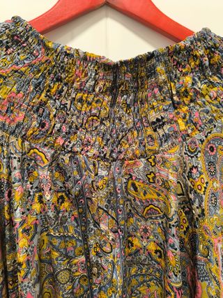 Falda pantalón seda multicolor