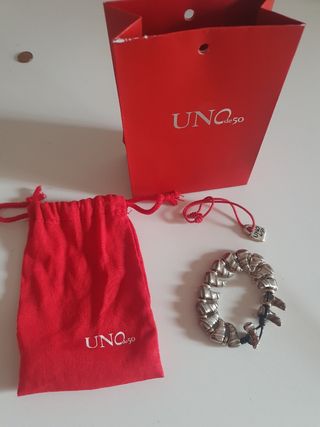 Pulsera UNOde50 plata - nueva