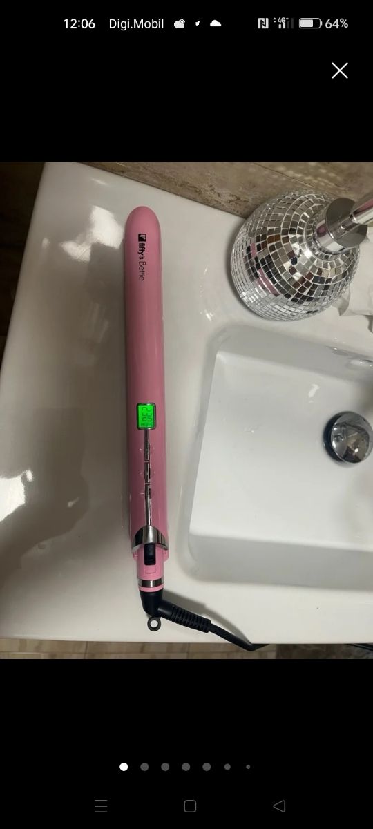 Plancha pelo fifty's Bette rosa