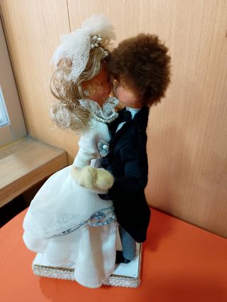 Vendo Pareja de Novios antigua para Tarta Vintage.