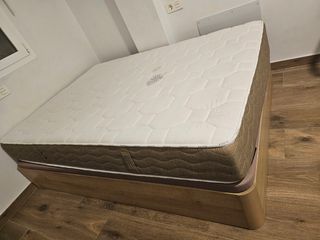 Colchón + canapé 135cm. Como nuevo