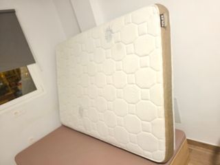 Colchón + canapé 135cm. Como nuevo