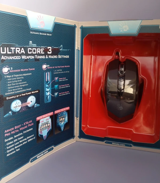 Rato A4Tech Ultra Core 3 - Preto/Prata