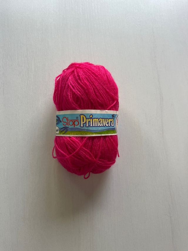 24 ovillos lana STOP PRIMAVERA- fucsia