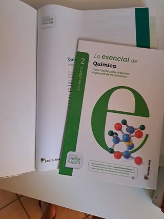 Libro de química Libro de física 2 bachillerato
