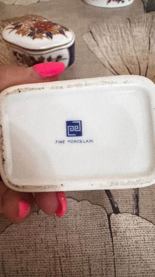 Lote de 8 Cajitas Porcelana Vintage