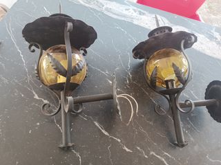2 Lamparas pared estilo antiguo