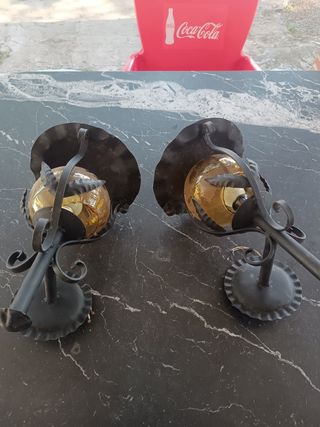 2 Lamparas pared estilo antiguo