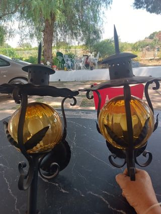 2 Lamparas pared estilo antiguo