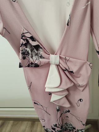 Vestido midi estampado espalda abierta