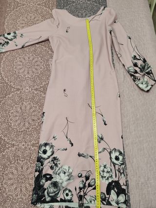 Vestido midi estampado espalda abierta