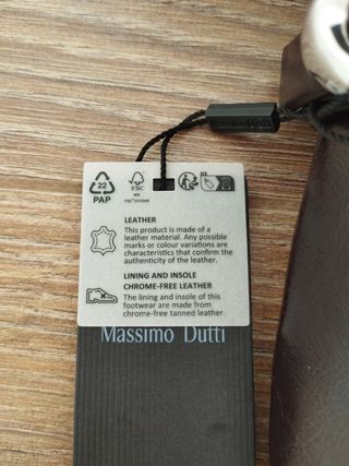 Bailarinas de piel sin estrenar Massimo Dutti.