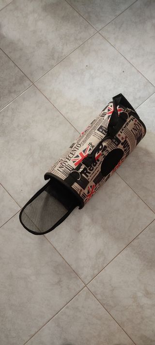 Transportín mascotas beige-negro
