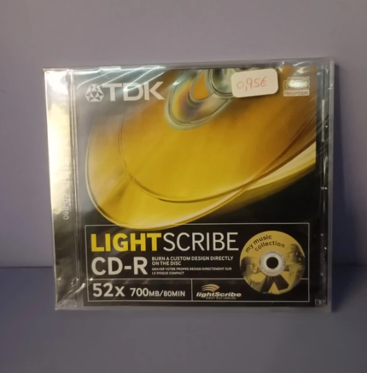 CD-R TDK LightScribe 52x 700MB