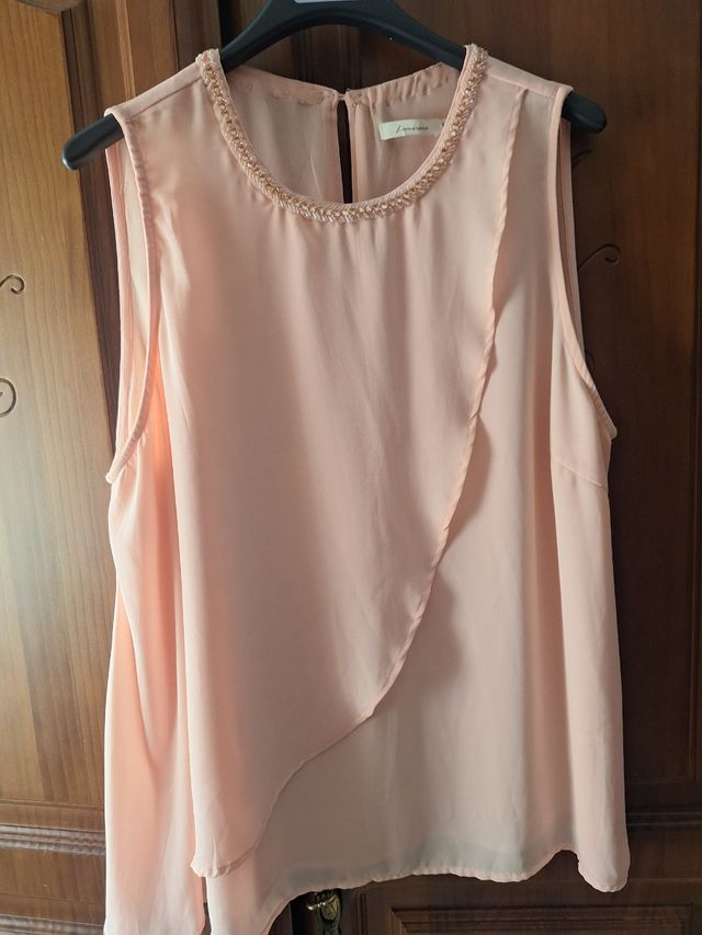 Blusa Laurita rosa clara