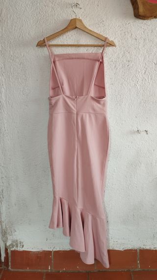 Vestido midi rosa - Fiesta
