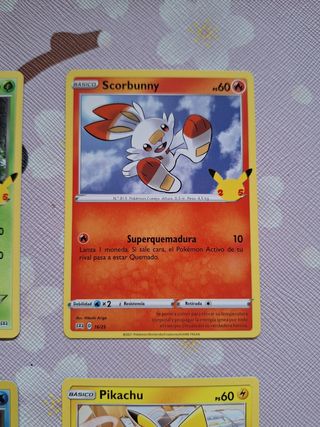4 cartas Pokémon McDonald's 2021